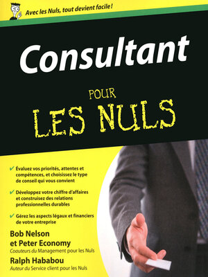 cover image of Consultant Pour les Nuls